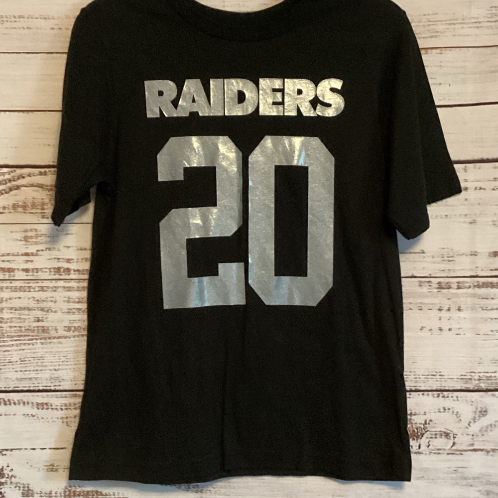 NFL Black and Silver Raiders Kids Tee